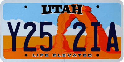 UT license plate Y252IA