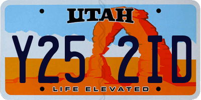 UT license plate Y252ID