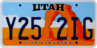 UT license plate Y252IG