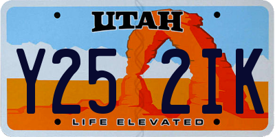 UT license plate Y252IK
