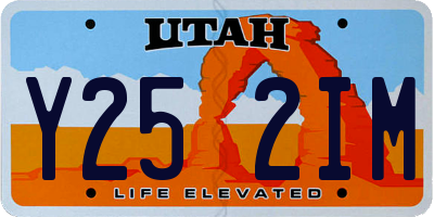UT license plate Y252IM