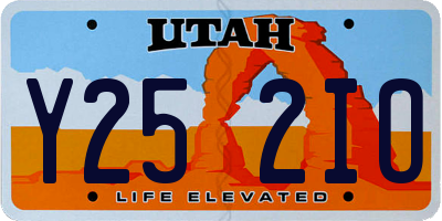 UT license plate Y252IO