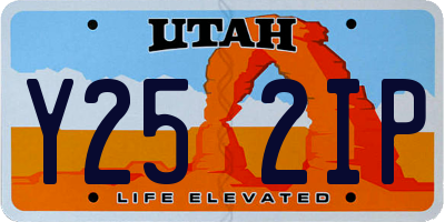 UT license plate Y252IP