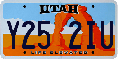 UT license plate Y252IU