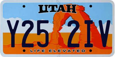 UT license plate Y252IV