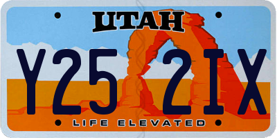 UT license plate Y252IX