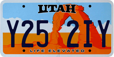 UT license plate Y252IY