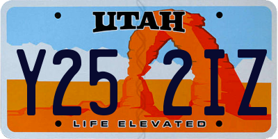 UT license plate Y252IZ