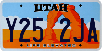 UT license plate Y252JA