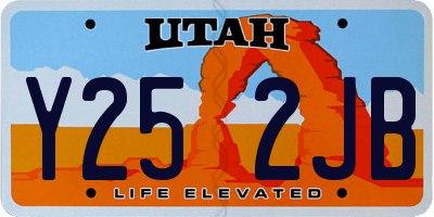 UT license plate Y252JB