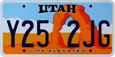 UT license plate Y252JG