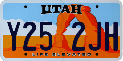 UT license plate Y252JH