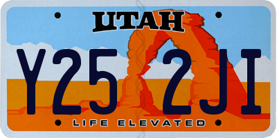 UT license plate Y252JI