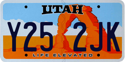 UT license plate Y252JK
