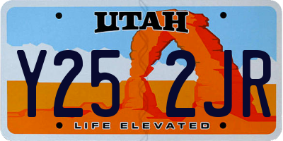 UT license plate Y252JR