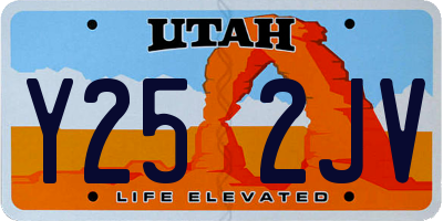 UT license plate Y252JV