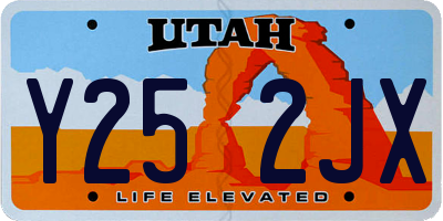 UT license plate Y252JX