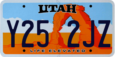UT license plate Y252JZ