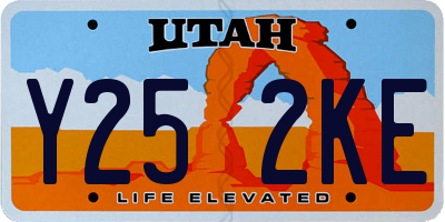 UT license plate Y252KE