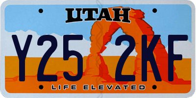 UT license plate Y252KF