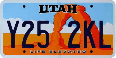 UT license plate Y252KL