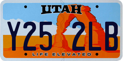 UT license plate Y252LB