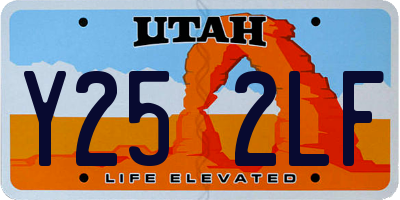 UT license plate Y252LF