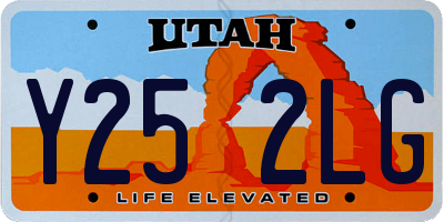 UT license plate Y252LG