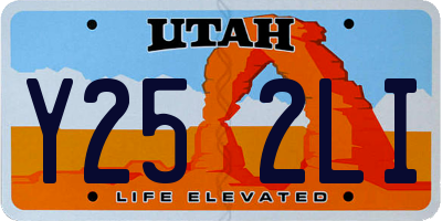 UT license plate Y252LI