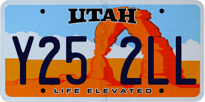 UT license plate Y252LL
