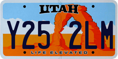 UT license plate Y252LM