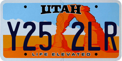 UT license plate Y252LR