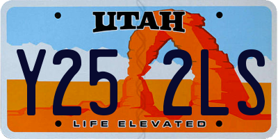 UT license plate Y252LS