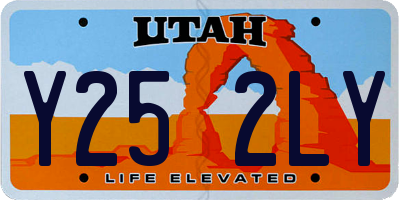 UT license plate Y252LY