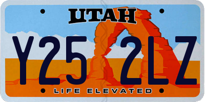 UT license plate Y252LZ