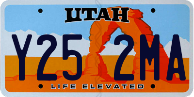 UT license plate Y252MA