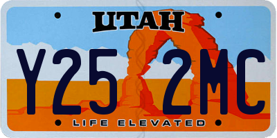 UT license plate Y252MC