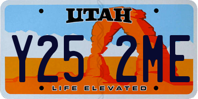 UT license plate Y252ME