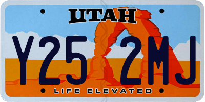 UT license plate Y252MJ