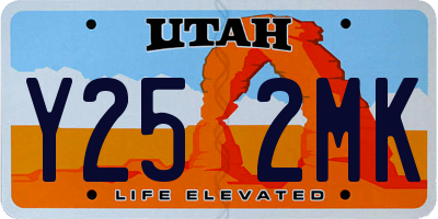 UT license plate Y252MK