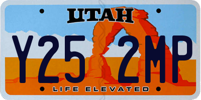 UT license plate Y252MP