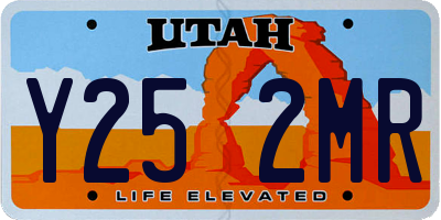 UT license plate Y252MR