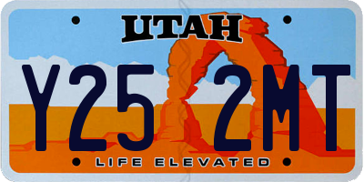 UT license plate Y252MT