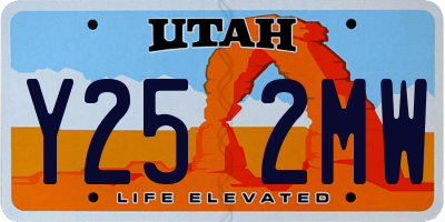UT license plate Y252MW