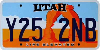 UT license plate Y252NB