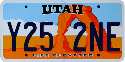 UT license plate Y252NE