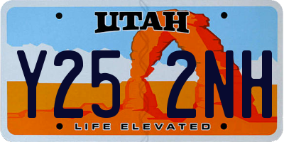 UT license plate Y252NH