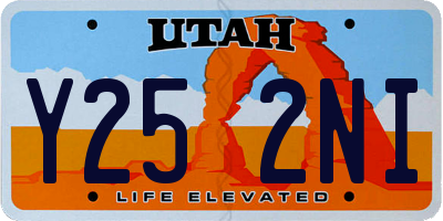 UT license plate Y252NI