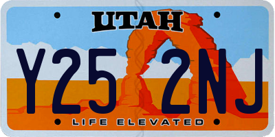 UT license plate Y252NJ