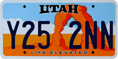 UT license plate Y252NN